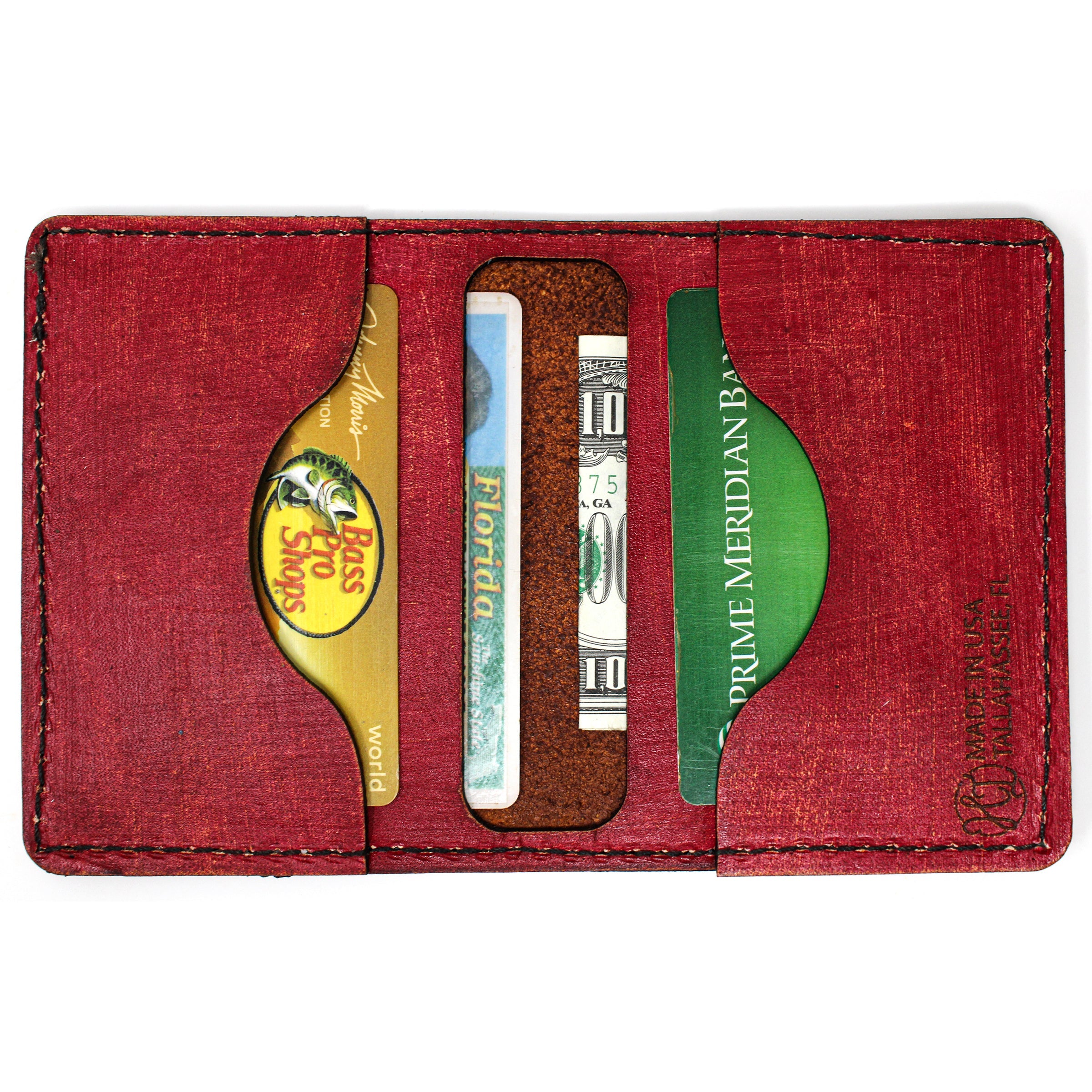 Leather Original Mens Wallet -  FL Flag Snook