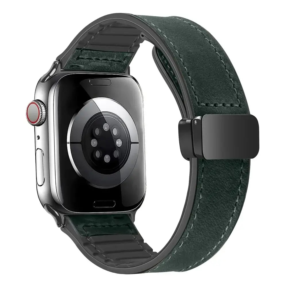 Apple Watch Genuine Leather Band - Stylish Magnetic Strap