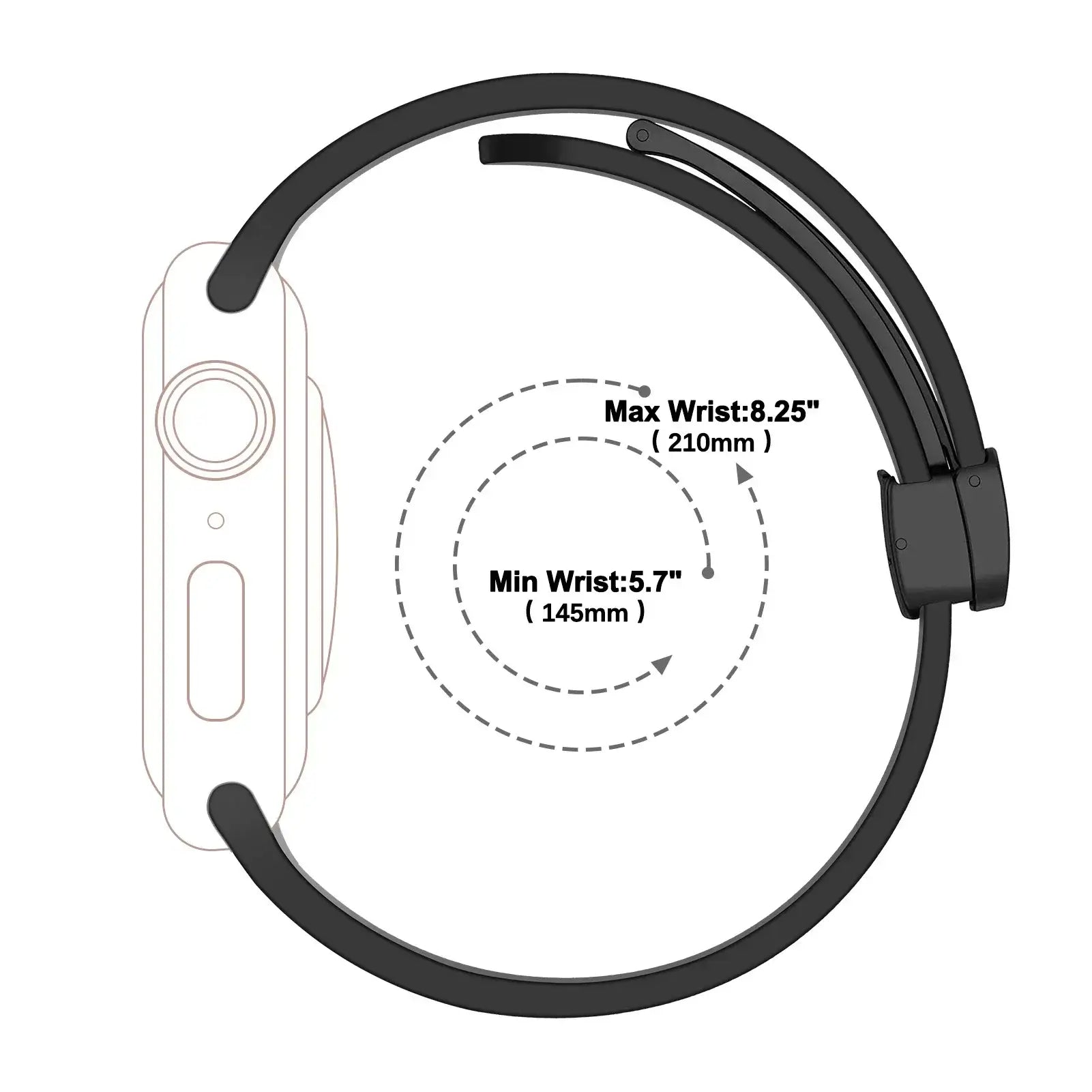 Apple Watch Genuine Leather Band - Stylish Magnetic Strap